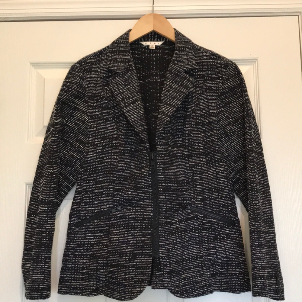 Cabi blue tweed jacket